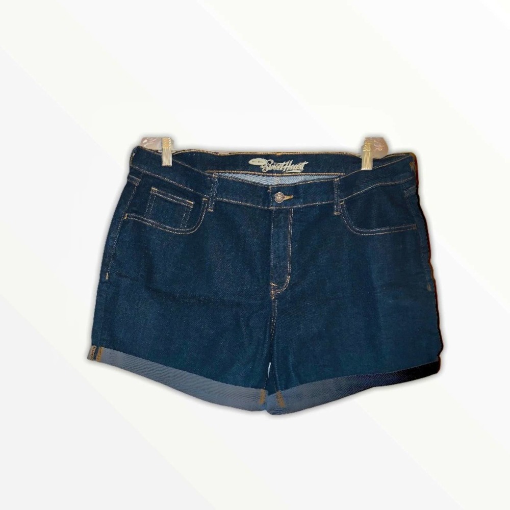 Old Navy the sweetheart cuffed denim shorts 16
